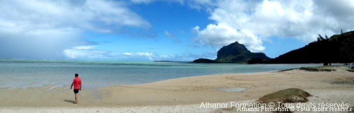 plage dans le sud de Maurice